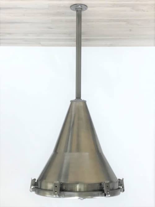 Stainless Steel Nautical Pendant Light w/ Stainless Steel Down Rod