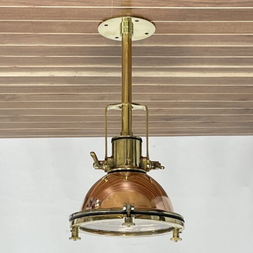 Vintage Style Nautical Cargo Copper Pendant Light