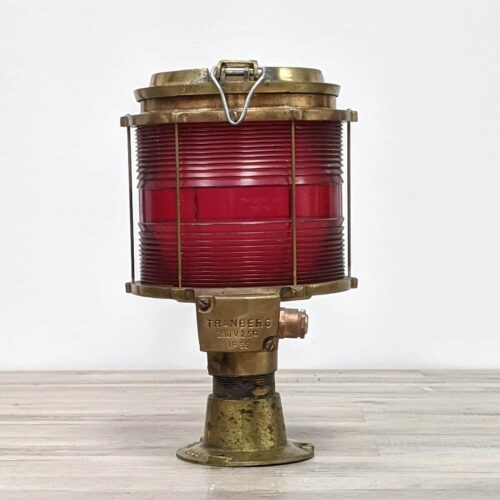 Tranberg Post Light With Red Fresnel Lens