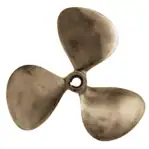 12 Inch Brass Propeller for Decorative Use