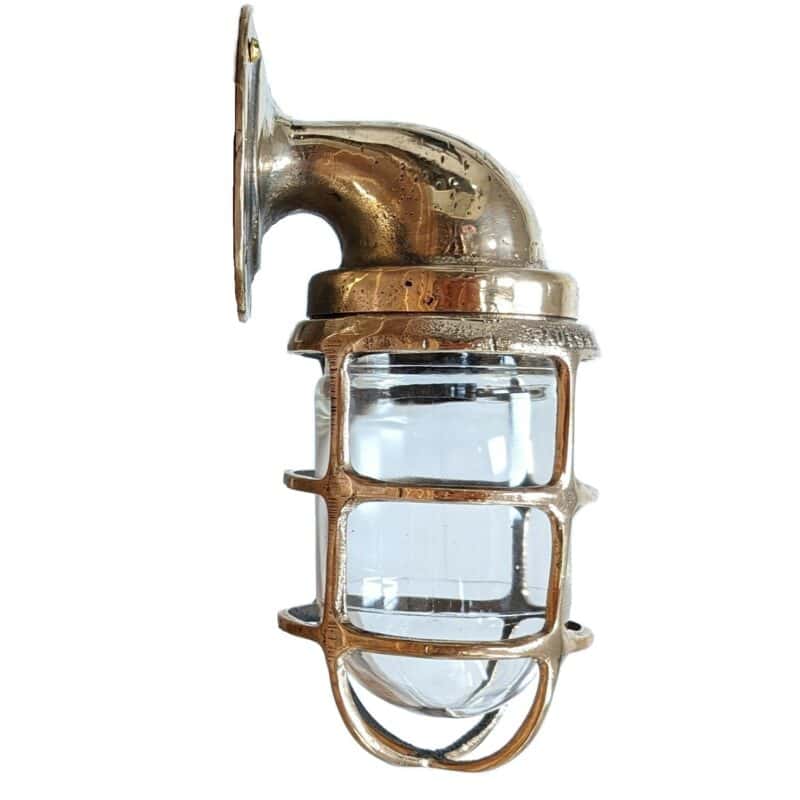 Vintage Brass Bulkhead Light Pauluhn America