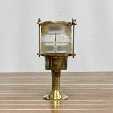 Nautical Brass Small Fresnel Lens Light