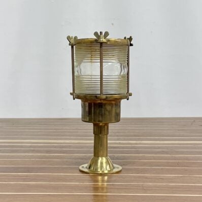 Nautical Brass Small Fresnel Lens Light