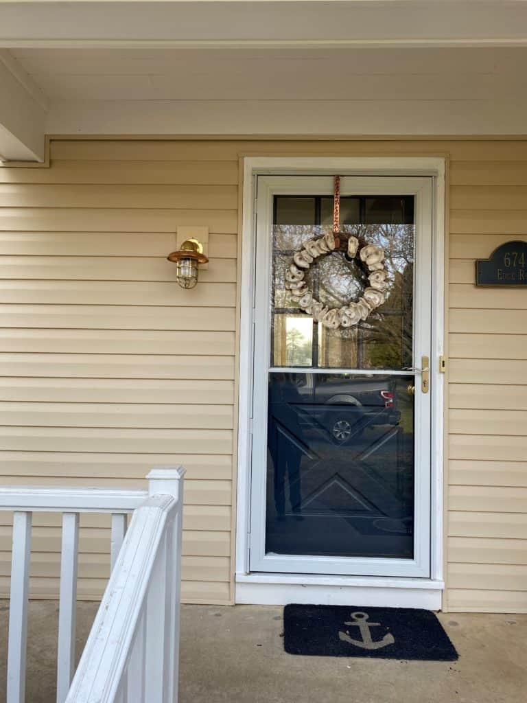 Front Porch Themed with Nautical Lights