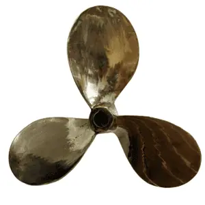 Large Brass Ship Propeller - 25 inch