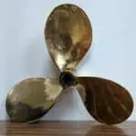 Large Brass Ship Propeller - 25 inch