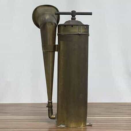 Vintage Brass Manual Horn Vintage Brass Manual Horn back view