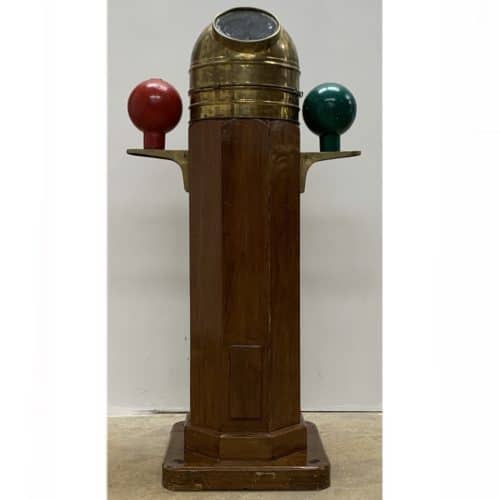 Vintage Wooden Binnacle with Observator Compass