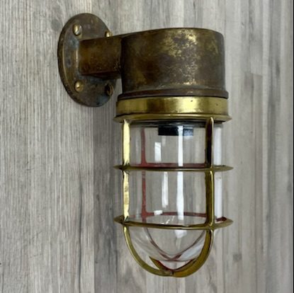Weathered Samsin Brass Dock Light