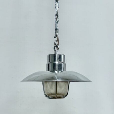 Aluminum Ceiling Light with Ribbed Globe and Rain Cap Aluminum ceiling light with rain cap, ideal for indoor or outdoor use
