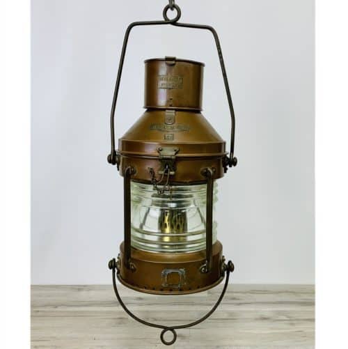 Vintage Meteorite Anchor Lantern Brass And Copper