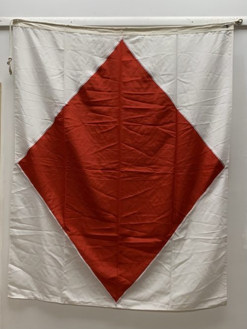 Letter F Foxtrot Nautical Signal Flag - 52 x 65