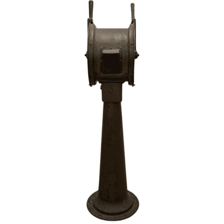 Authentic Jugoslavia Engine Order Telegraph Salvaged Vintage Artifact 02 Authentic Jugoslavia Engine Order Telegraph - Side Profile