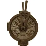 Authentic Jugoslavia Engine Order Telegraph - Close Up Face View 2