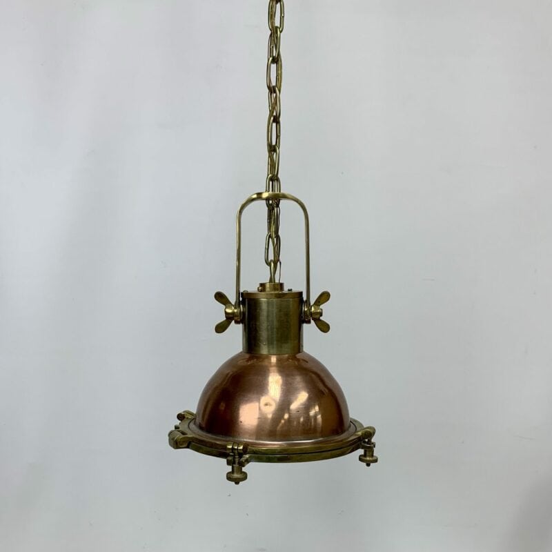 Chain Hung Cargo Copper Pendant Light
