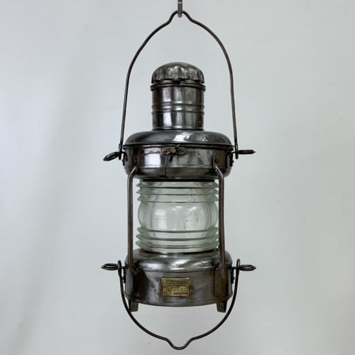 Vintage German Made VEB Schiffslaternenwerk Steel Oil Lantern