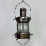 Vintage VEB Schiffslaternenwerk German Made Steel Oil Lantern