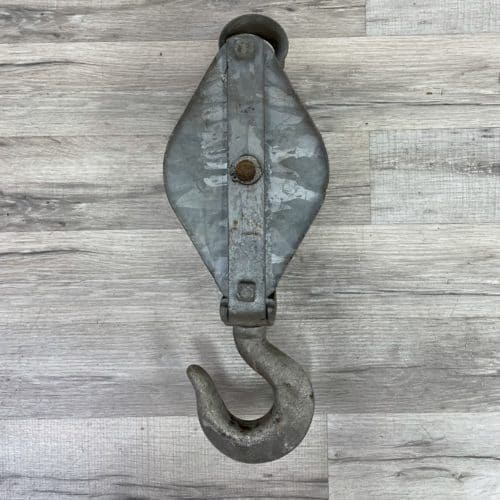Vintage Galvanized Steel Great Lakes Pulley
