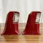 Vintage Marine Bulkhead Marker Lights side profile pair view