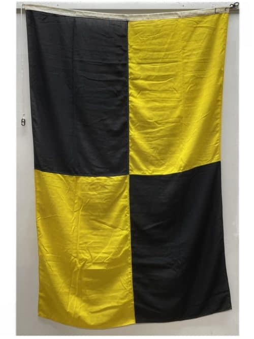 Black And Yellow Letter "L" Lima Nautical Signal Flag 46" x 72"