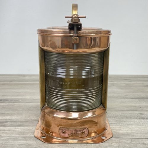 135 Degree Copper And Brass Clear Fresnel Lens Navigation Light - You Choose Wiring!
