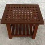 Wood Grate Coffee Table
