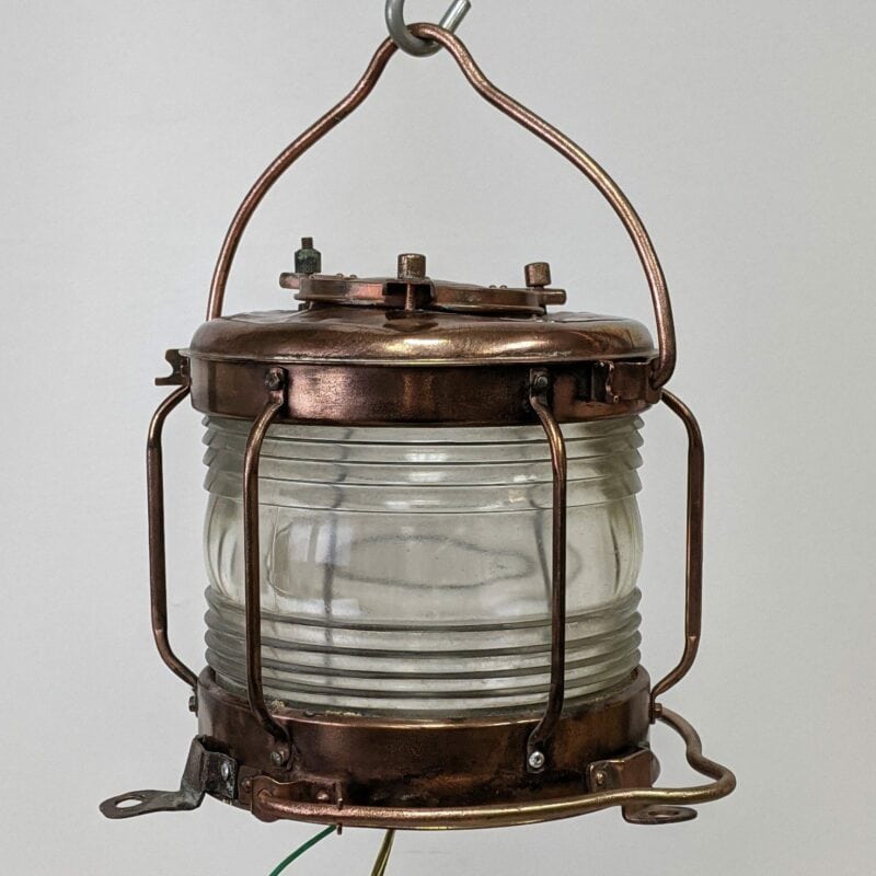 Versatile Vintage Clear Glass Navigation Light-hanging