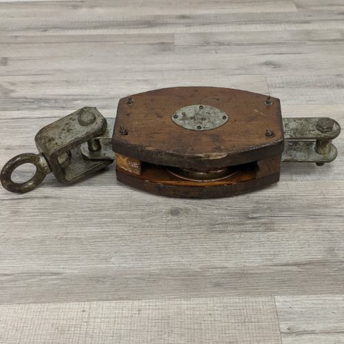 Small Wooden Pulley - 6.7 lbs.