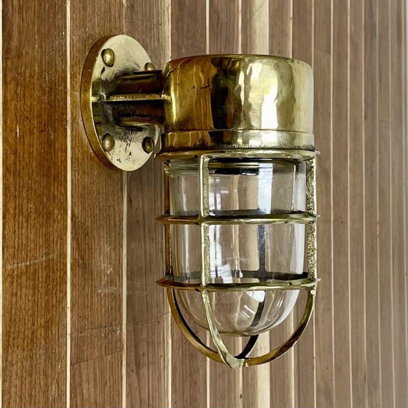 Brass Nautical Wall Sconce - Unique Arm