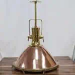 Extra Large Nautical Copper and Brass Pendant Light