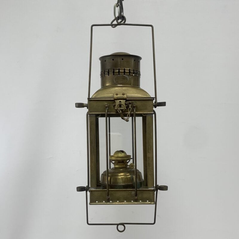 Vintage Viking Brass Oil Lantern