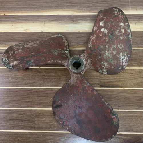 Antique Brass Painted Red Propeller