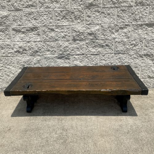 ITEM #F13-04A Dark Liberty Ship Hatch Cover Coffee Table