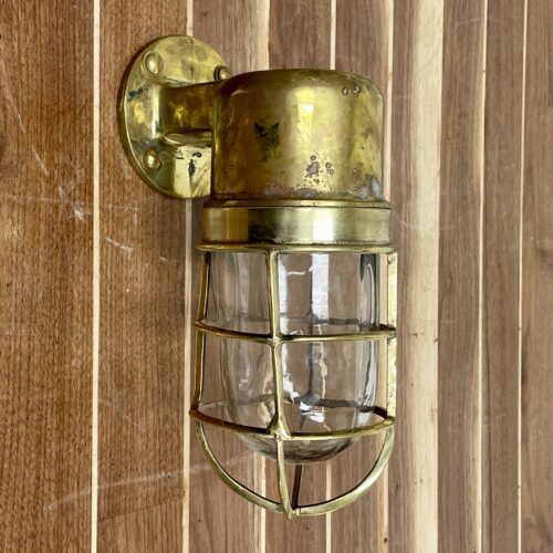 Bent Cage Solid Brass Sconce