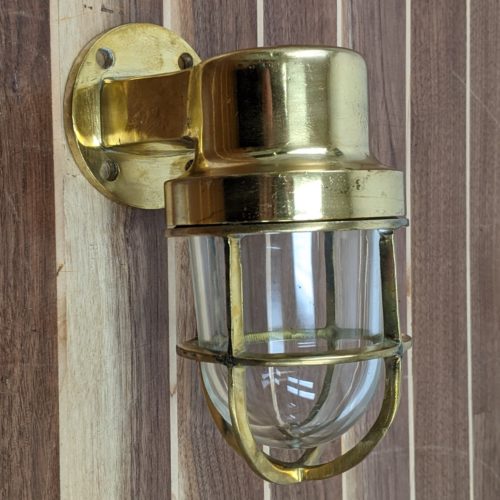 Small Brass Nautical Wall Sconce