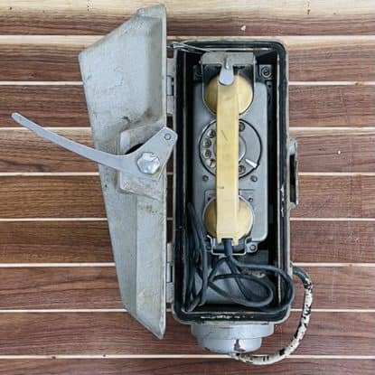 Vintage CCCP Ship Rotary Dial Wall Telephone