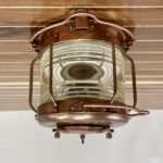 Vintage Nippon Sento Clear Fresnel White Light - CeilingPostHanging