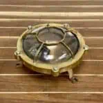 Vintage Brass Ceiling Light - Decagon Bracket