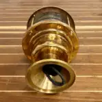 Bottom view showing wiring exiting light