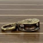 Vintage Brass Keychain Becket Pulley