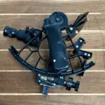 Vintage Cassens & Plath Drum Sextant underside frame and adjustment view