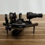Vintage Cassens & Plath Drum Sextant side view telescope and index arm
