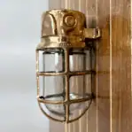 Pauluhn Red Brass Bulkhead Light -alternate side angle
