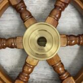 Replica 18.25 Hardwood Ships Wheel With Brass Hub