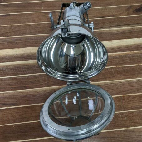 Stainless Steel Spotlight Converted to Pendant Light with chain 07 Stainless Steel Spotlight Converted to Pendant Light with chain 07