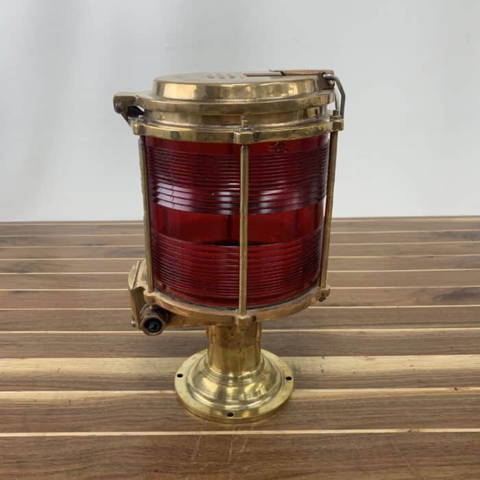 Tranberg Post Light With Red Fresnel Lens