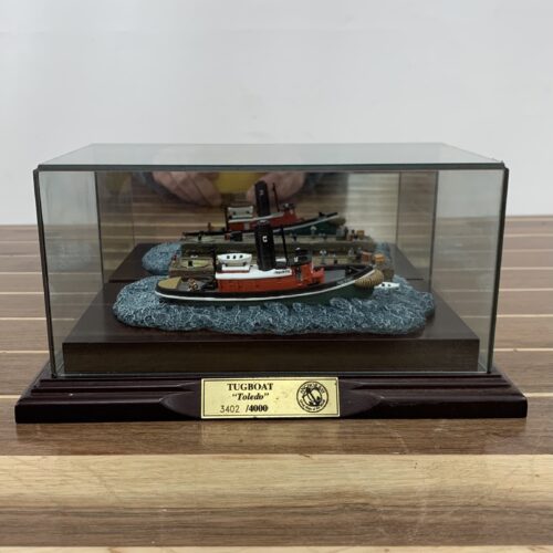 Tugboat "Toledo" Model In A Display Case