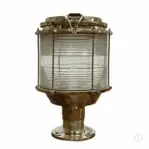 Kockums Tranberg Clear Fresnel Lens Post Light - White