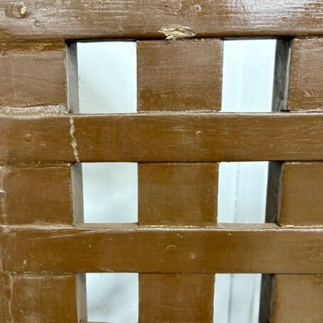 Vintage Wood Grate B (4) Detailed view of the wood texture and weathered finish on the grate.