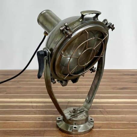 Salvaged Aluminum Floodlight with Stand 3-24 (6) Salvaged Aluminum Floodlight with Stand 3-24